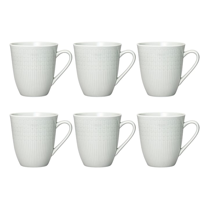 Swedish Grace mug large 6-pack Mist (grey) - undefined - Rörstrand