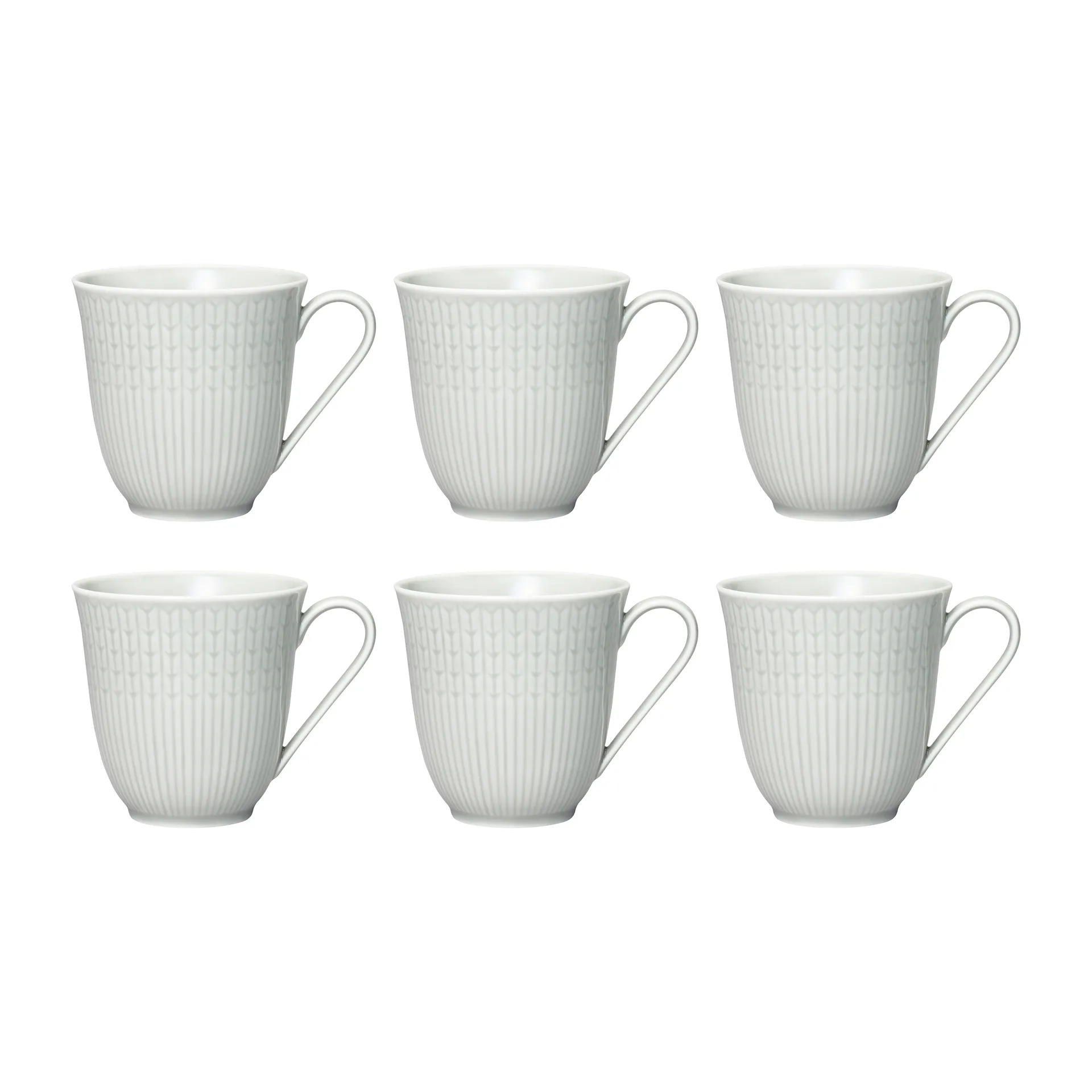 Swedish Grace mug small 6-pack Mist (grey) Rörstrand