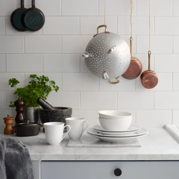 Swedish Grace plate Ø21 cm 8-pack - Snow (white) - undefined - Rörstrand