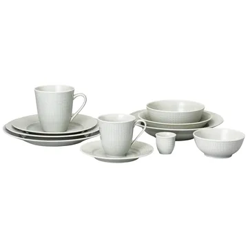 Swedish Grace plate Ø24 cm 6-pack Mist (grey) - Rörstrand