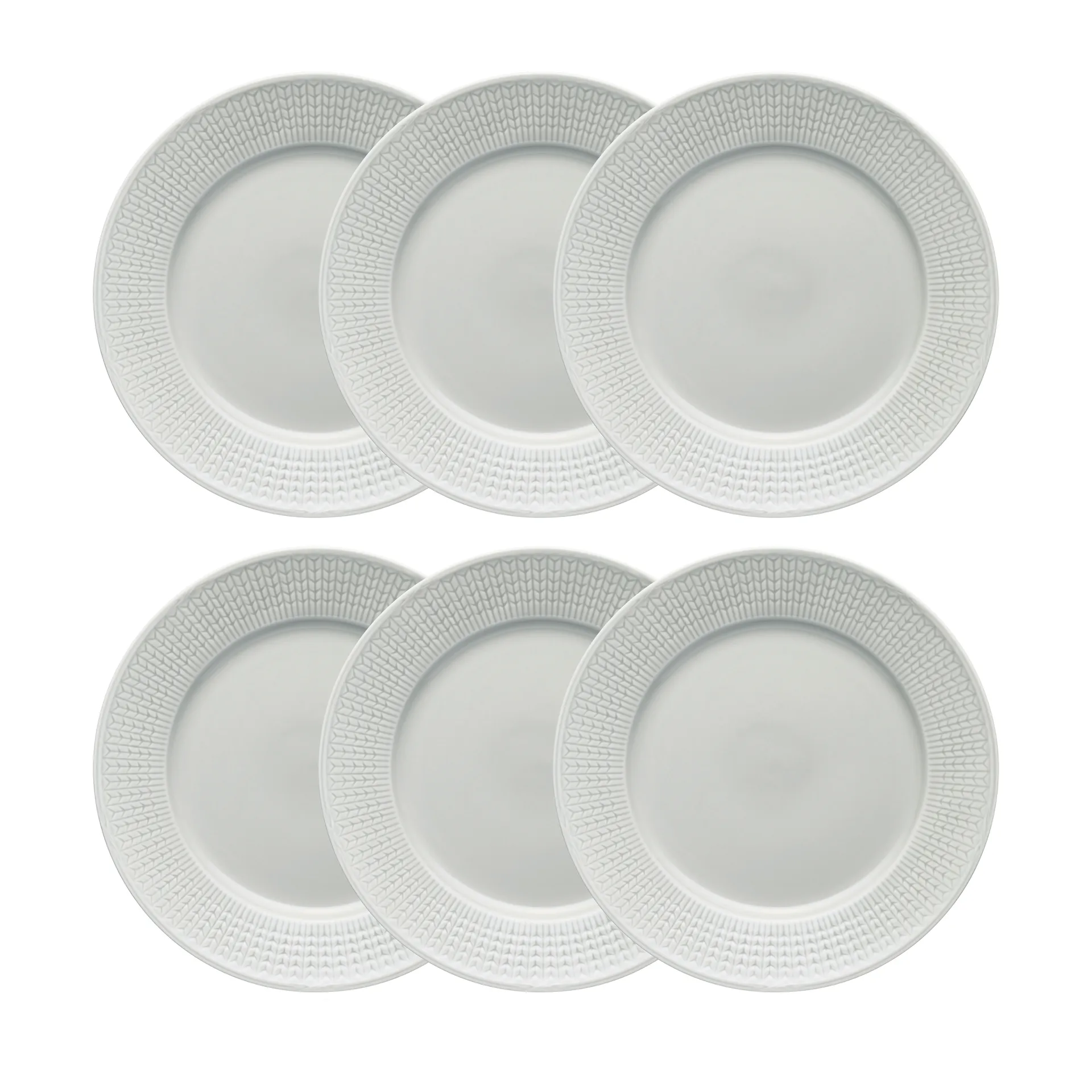 Swedish Grace plate Ø 27 cm 6-pack Mist (grey) Rörstrand