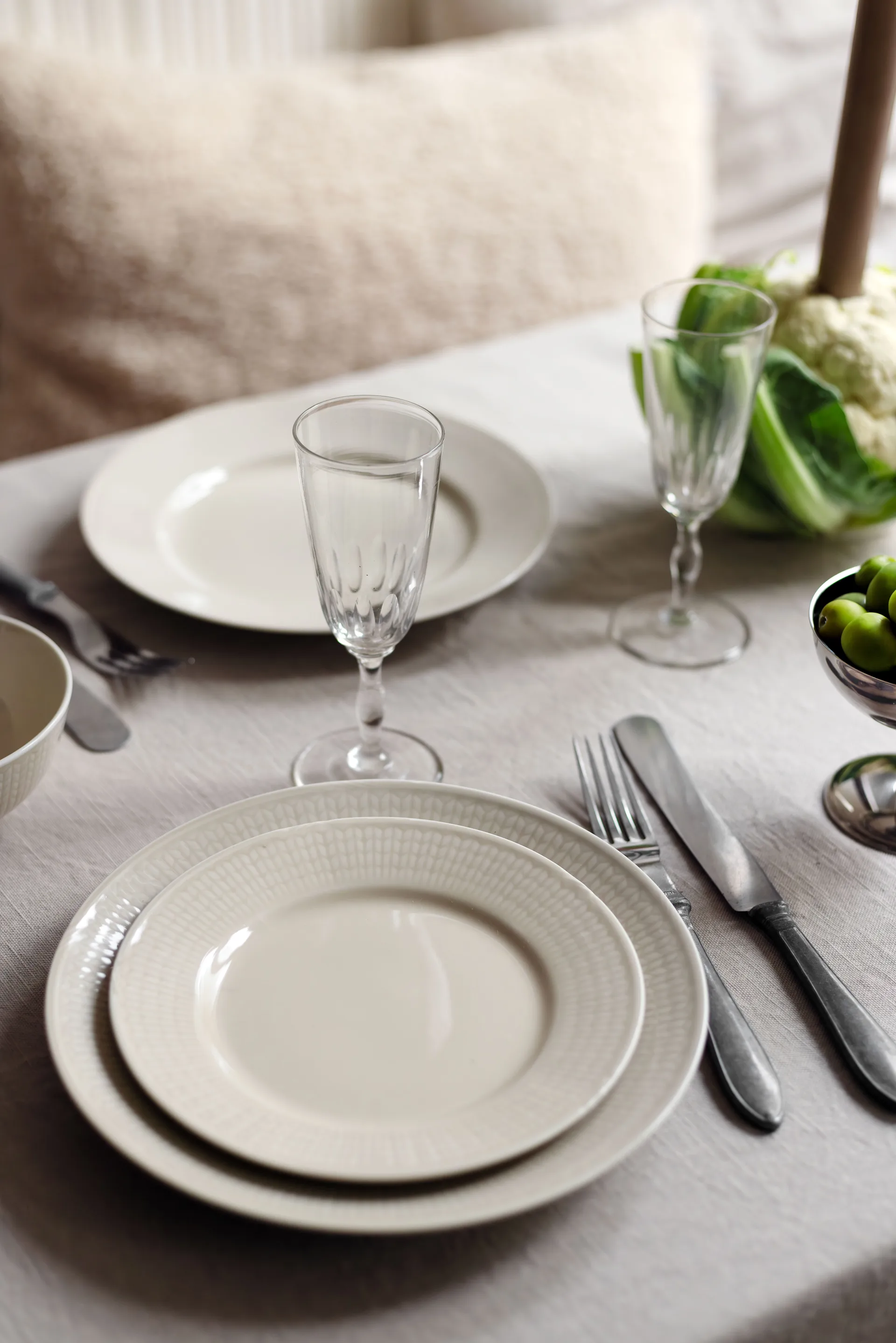 Swedish Grace plate Ø27 cm, Oat Rörstrand