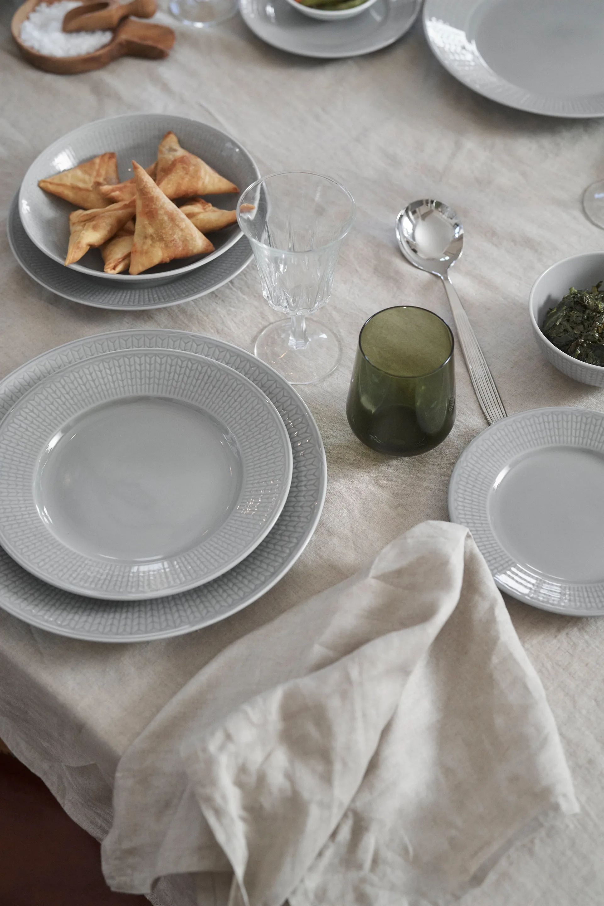 Swedish Grace plate small Ø 21 cm 6-pack Mist (grey),  Rörstrand