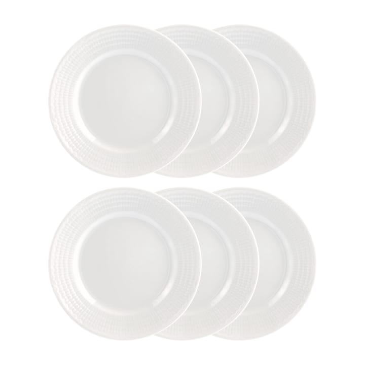 Swedish Grace side plate 17 cm, 6-pack snow (white) - undefined - Rörstrand
