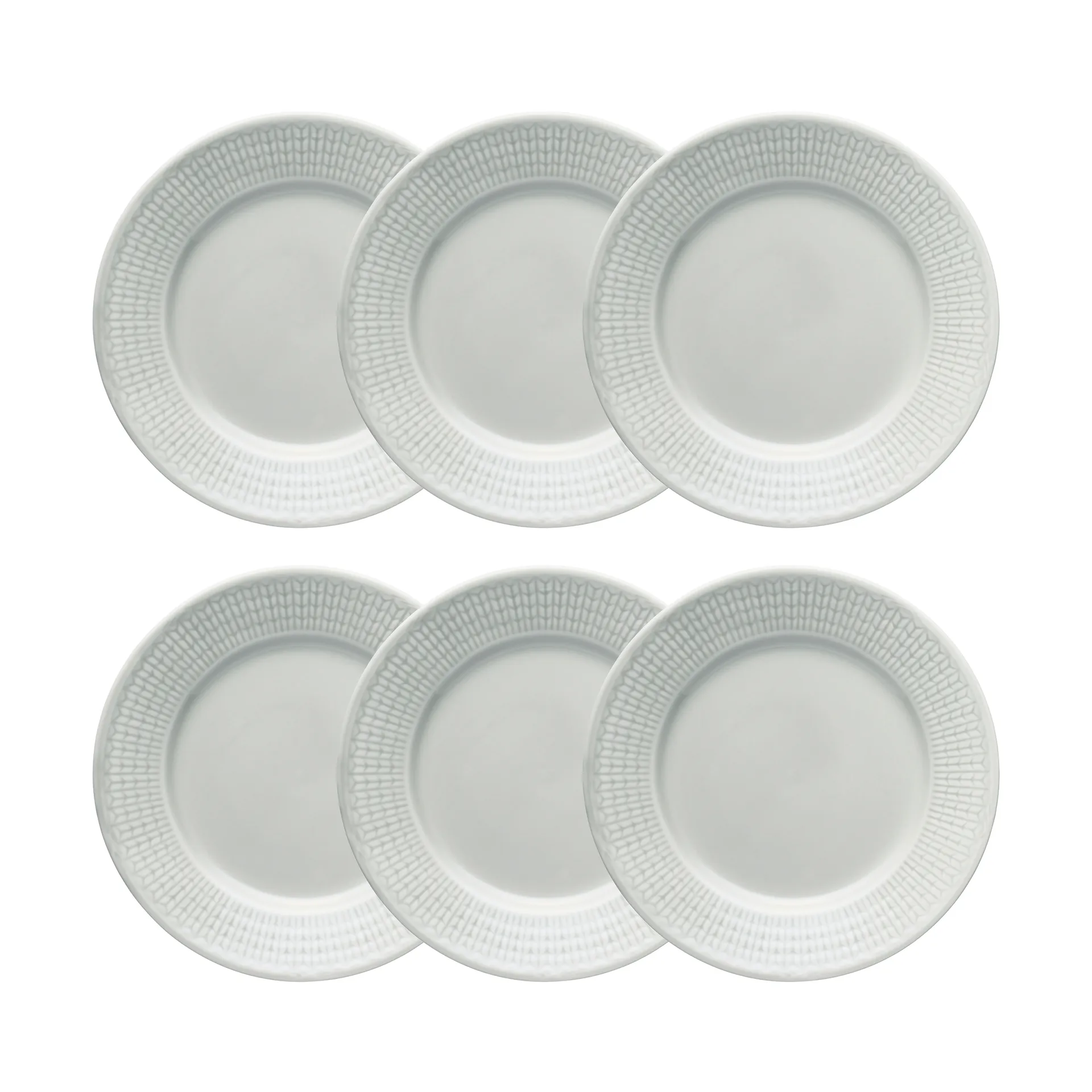 Swedish Grace side plate 6-pack Mist (grey),  Rörstrand