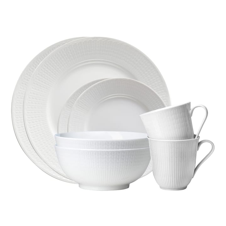 Swedish Grace starter set snow, 8 pcs Rörstrand