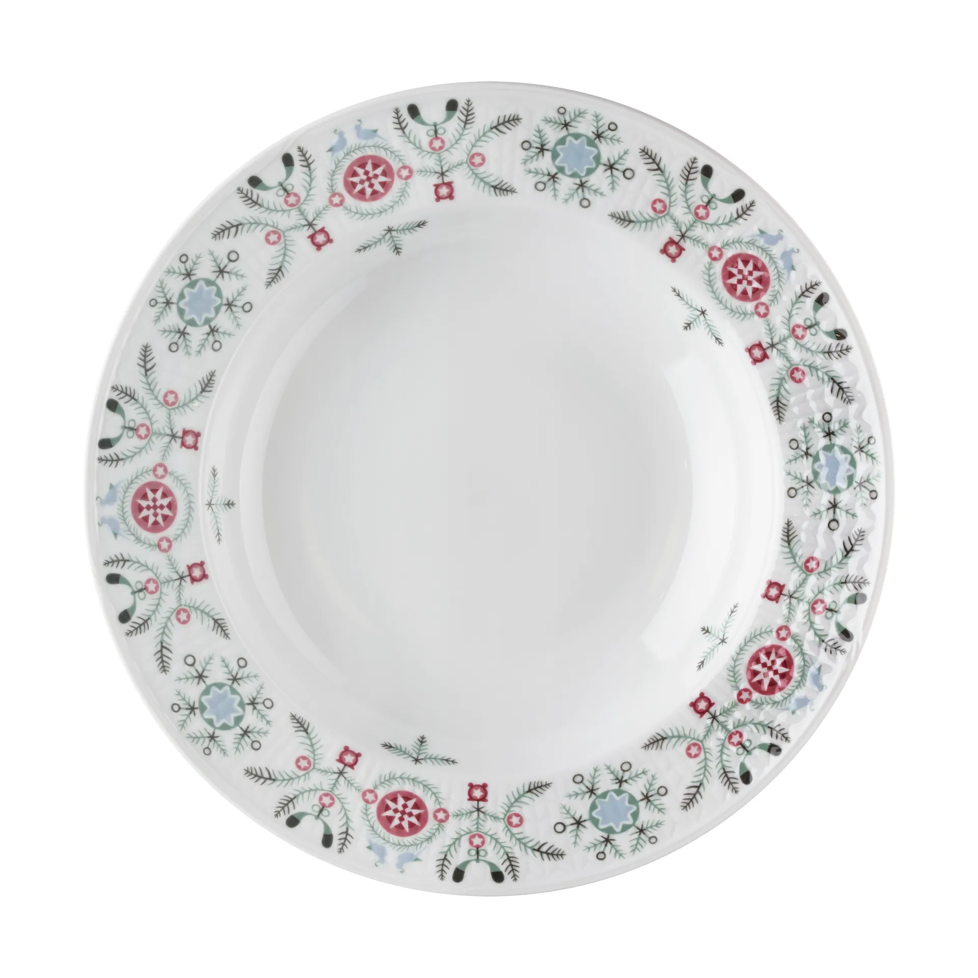 Swedish Grace Winter deep plate Ø25 cm, White Rörstrand