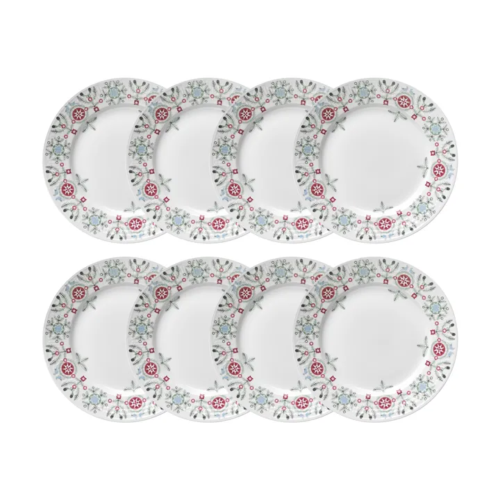 Swedish Grace Winter plate Ø21 cm 8-pack - White - undefined - Rörstrand
