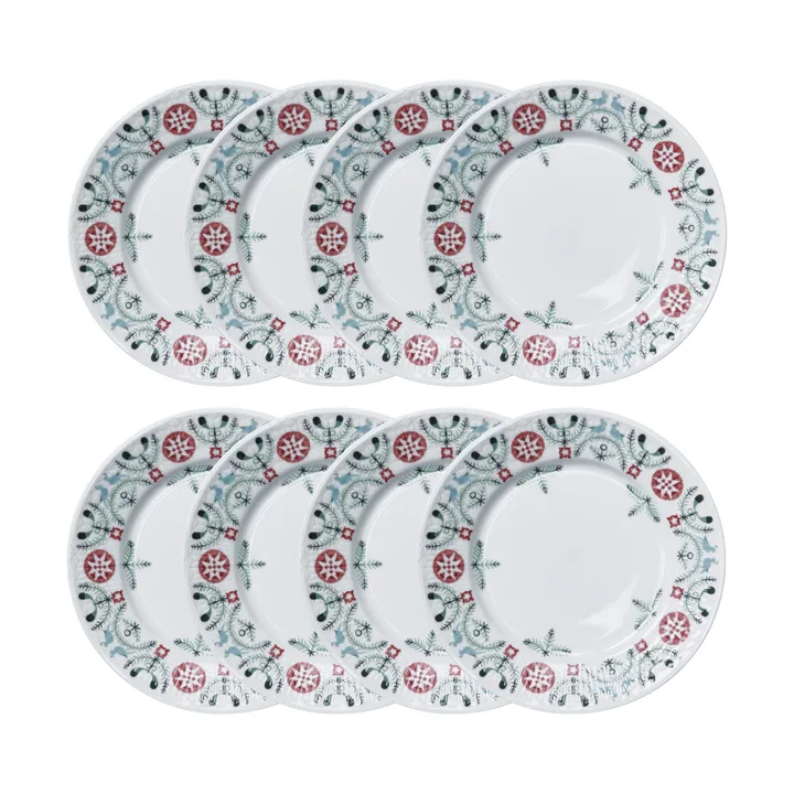 Swedish Grace Winter side plate Ø17 cm 8-pack - White - undefined - Rörstrand