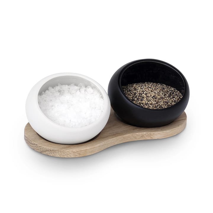 Grand Cru salt- och pepper cellar, black-white Rosendahl