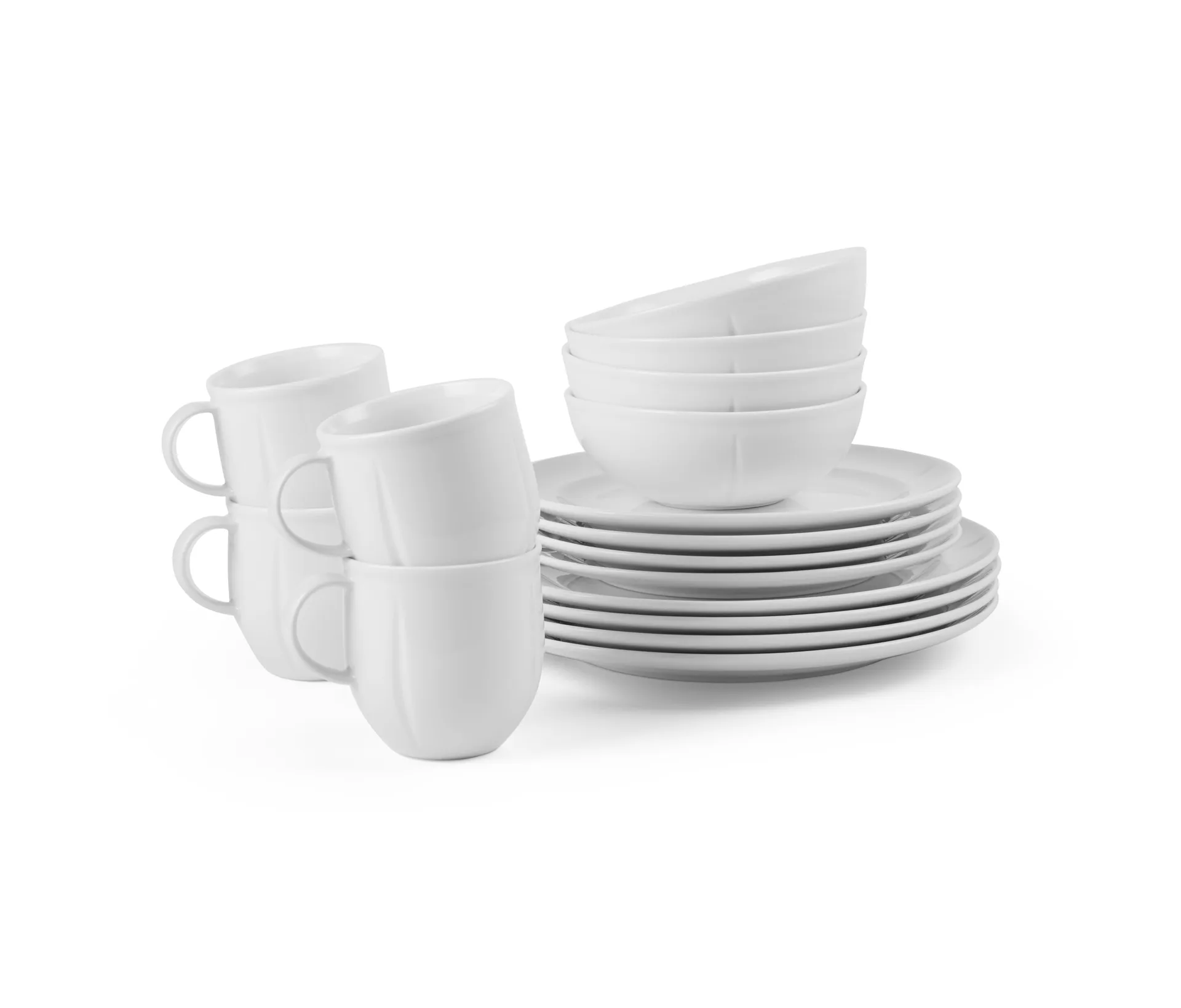 Grand Cru Soft dinnerware set white 16 piece, White Rosendahl