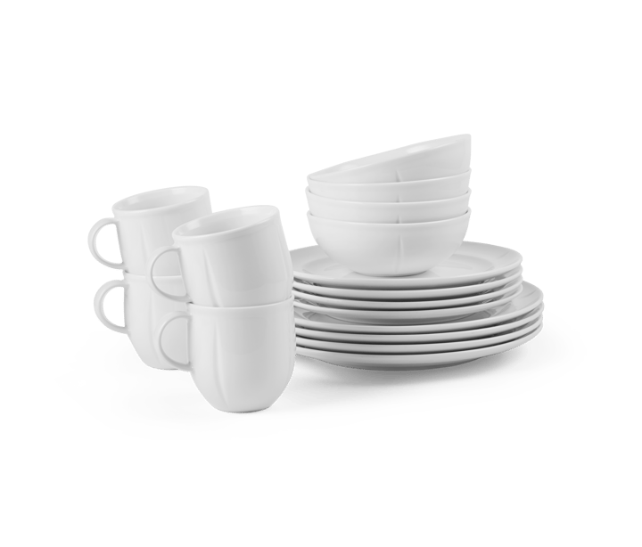 Grand Cru Soft dinnerware set white 16 piece, White Rosendahl