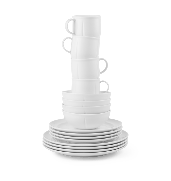 Grand Cru Soft dinnerware set white 16 piece, White Rosendahl