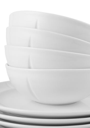 Grand Cru Soft dinnerware set white 16 piece - White - Rosendahl