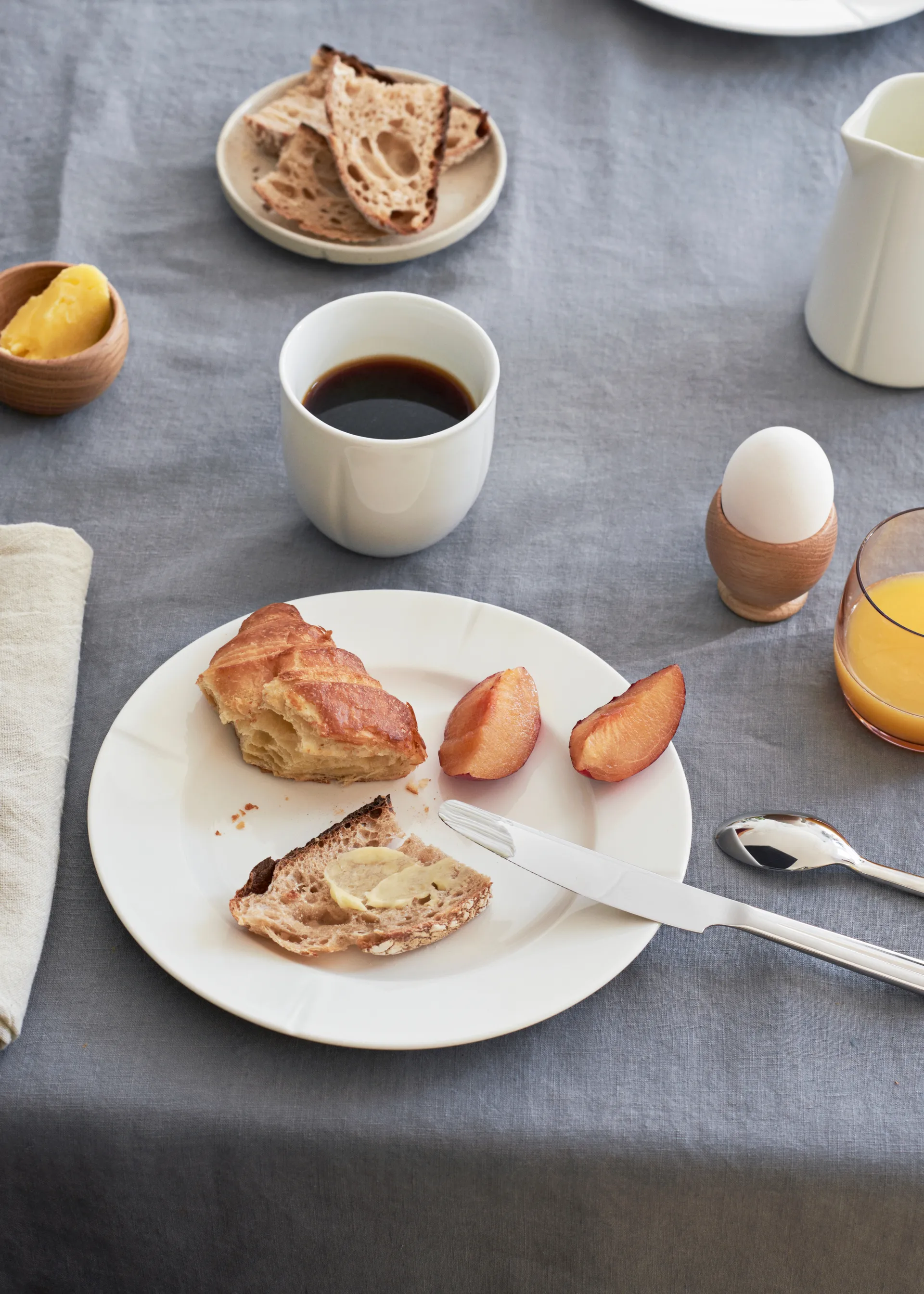 Grand Cru Soft dinnerware set white 16 piece, White Rosendahl