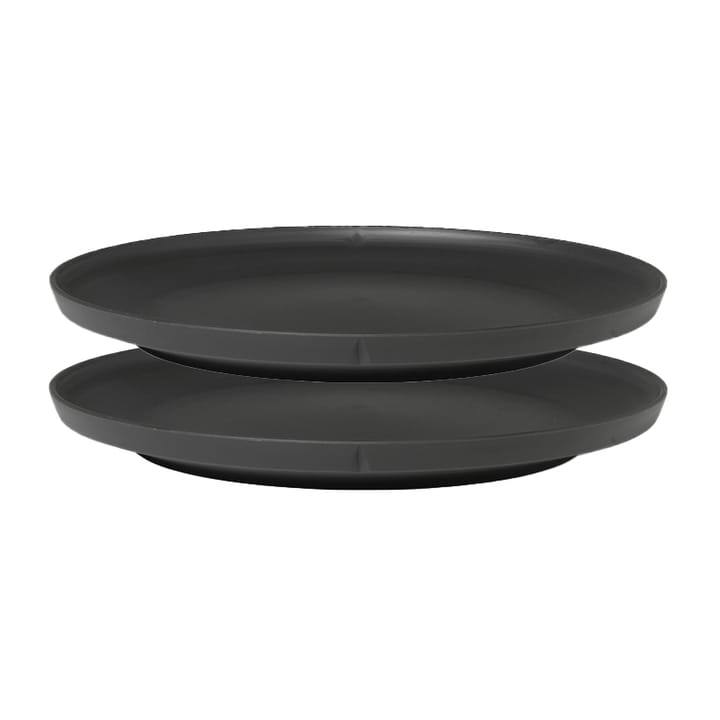 Grand Cru Take melamine plate Ø26 cm 2-pack - grey - Rosendahl