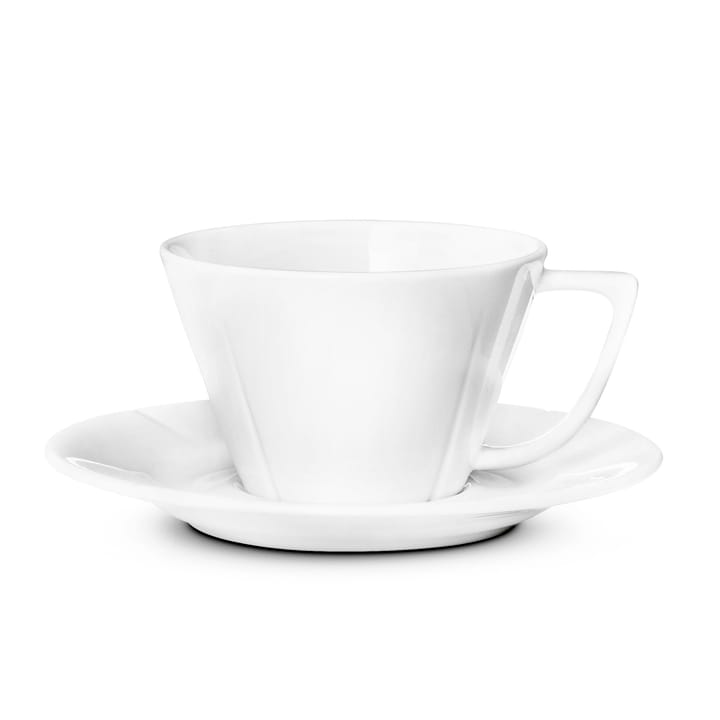 Grand Cru tea cup and saucer, white Rosendahl