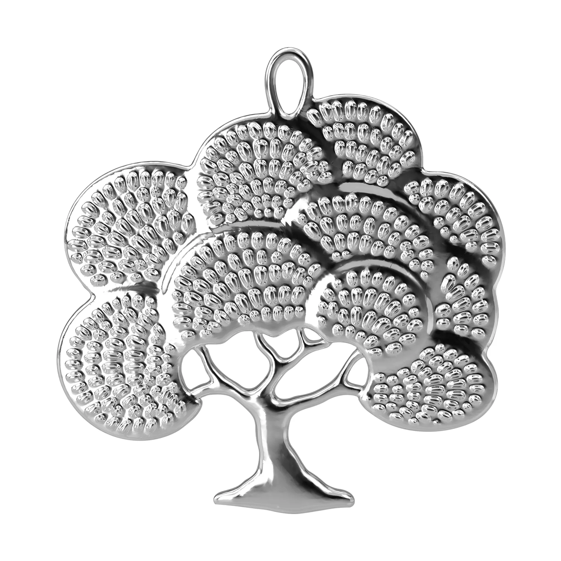 Karen Blixen oak hanging decoration, Silver-plated, 6 cm Rosendahl