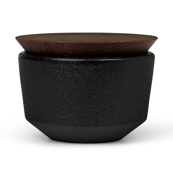 Rå salt cellar with lid 15 cl, Black Rosendahl