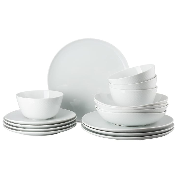 Junto dinner service set white, 16 pieces Rosenthal