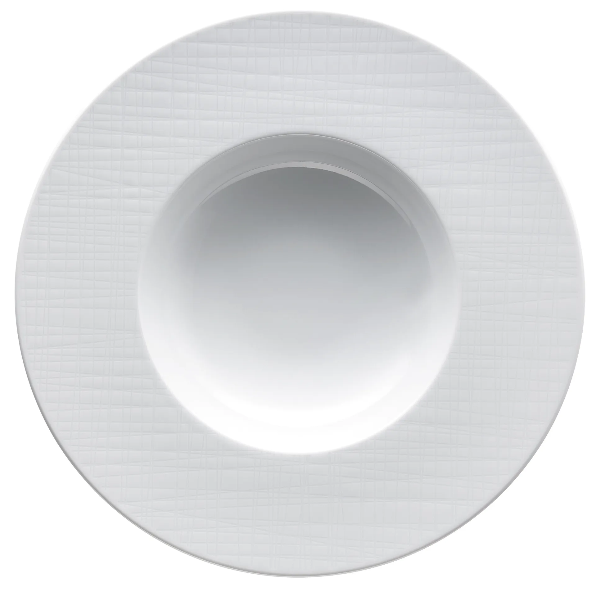 Mesh Rim deep plate 28 cm, White Rosenthal