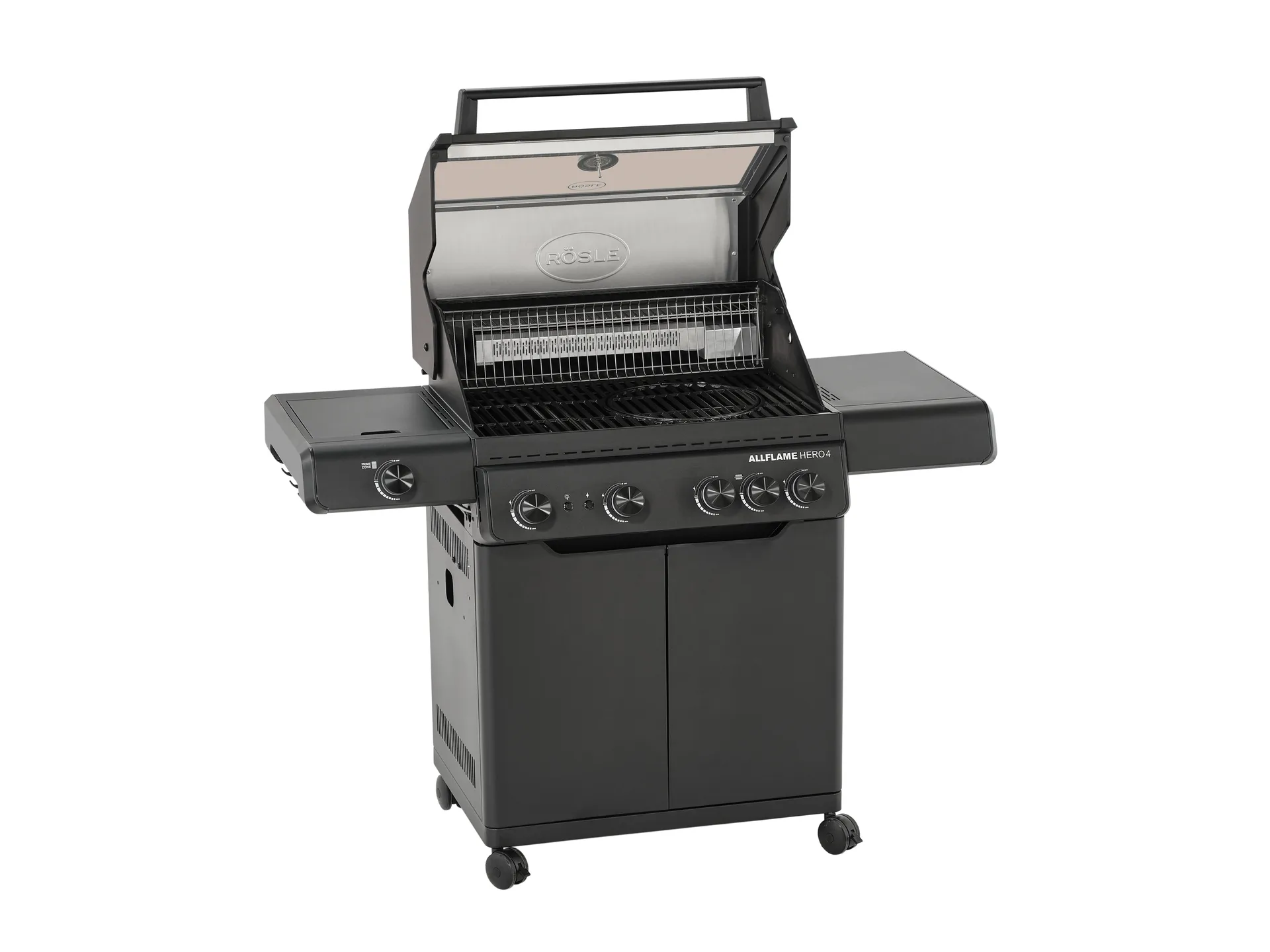 AllFlame Hero 4 gas grill, Black Rösle