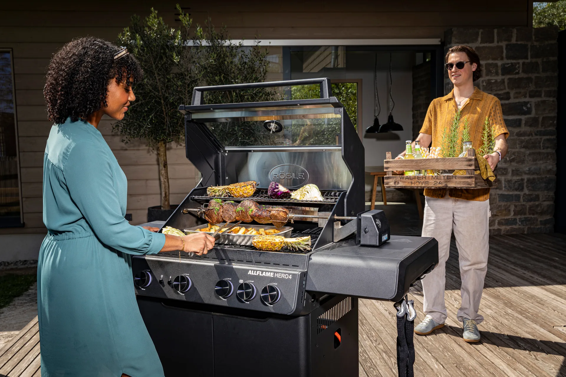 Rösle AllFlame rotisserie, Steel Rösle