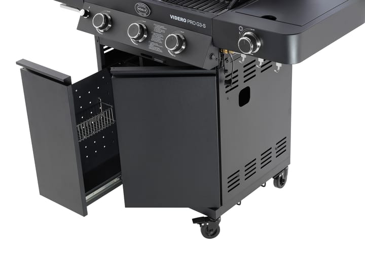 Videro PRO G3-S Vario+ gas grill, Matte black Rösle