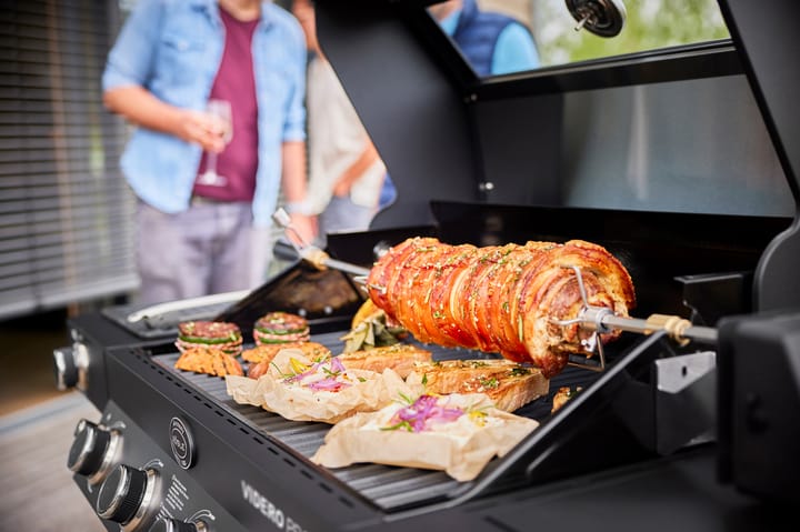 Videro PRO G4-SB Smart Vario+ gas grill, Matte black Rösle