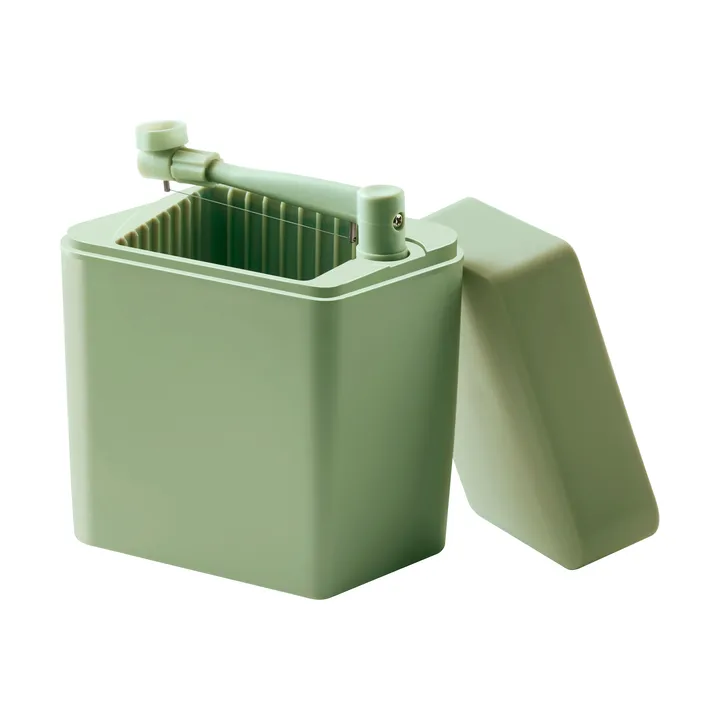Classic cheese box incl cheese slicer 16.5x10x19 cm - Misty green - Rosti