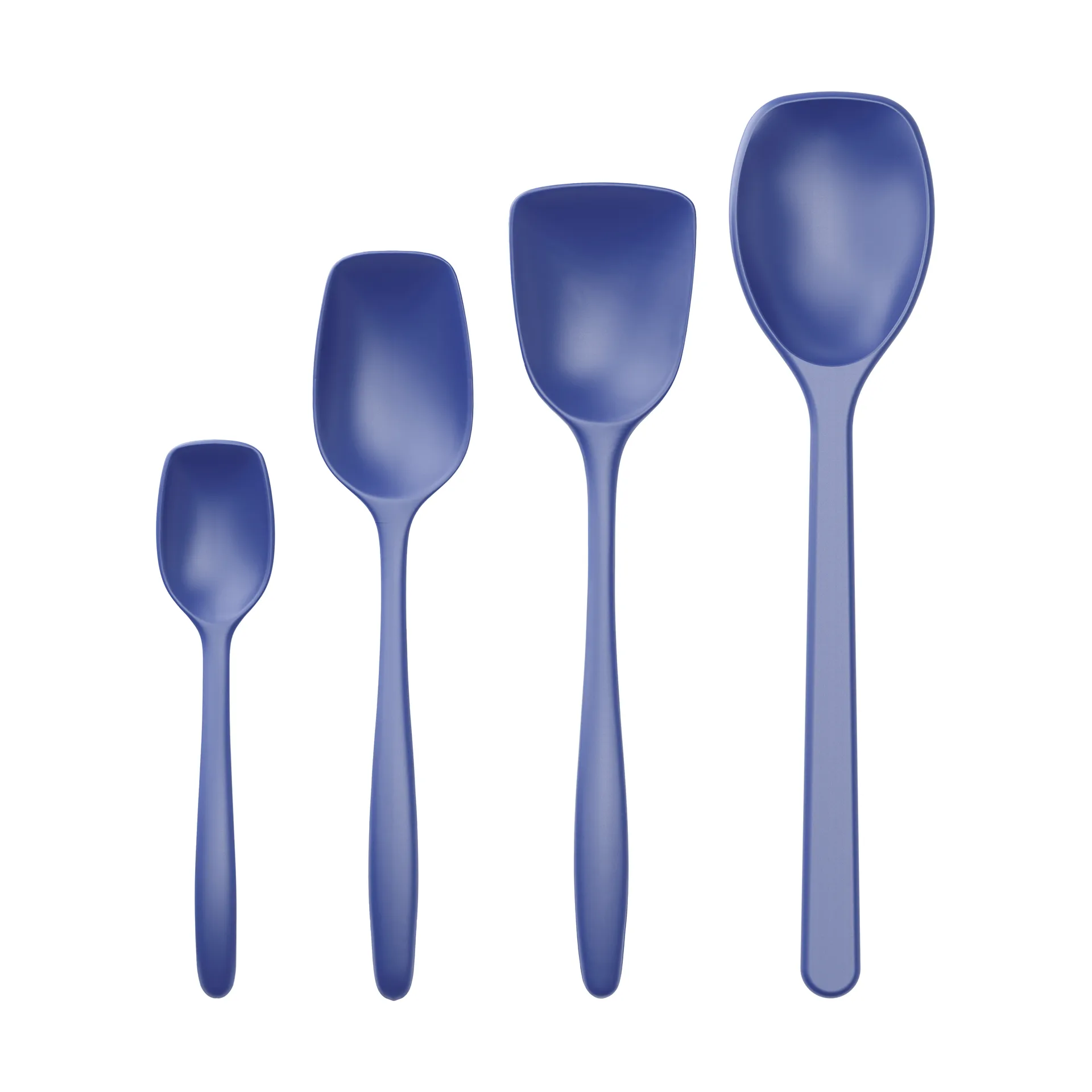 Classic cooking spoon set 4 pieces, Electric blue Rosti