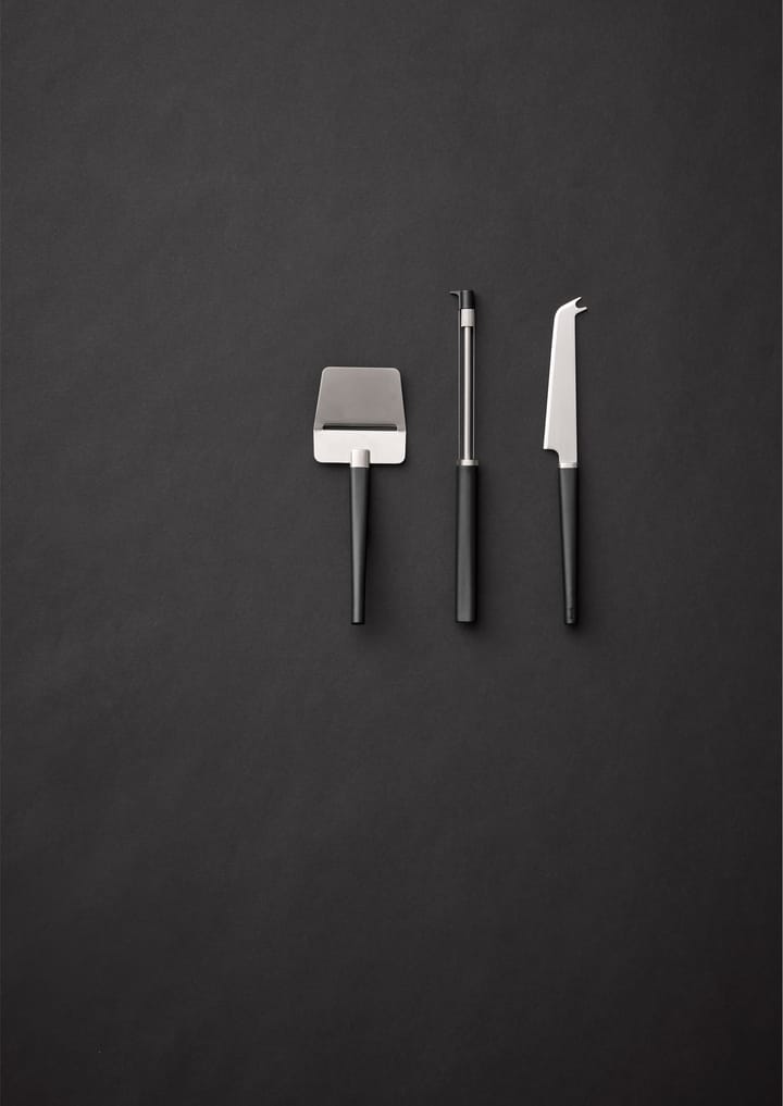 Emma cheese set 3 pieces, Black Rosti