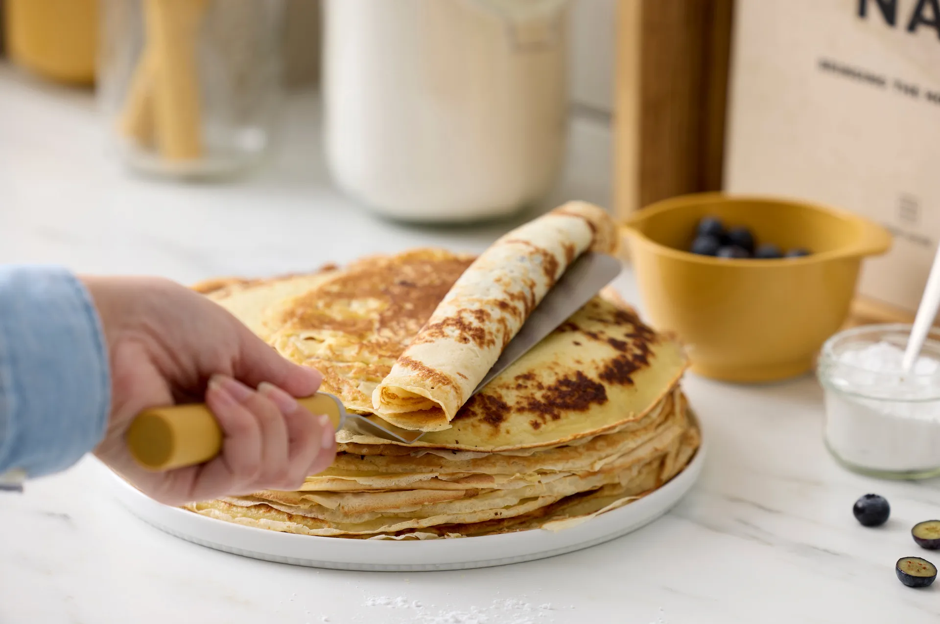 Emma palette knife narrow steel 33 cm, Curry Rosti