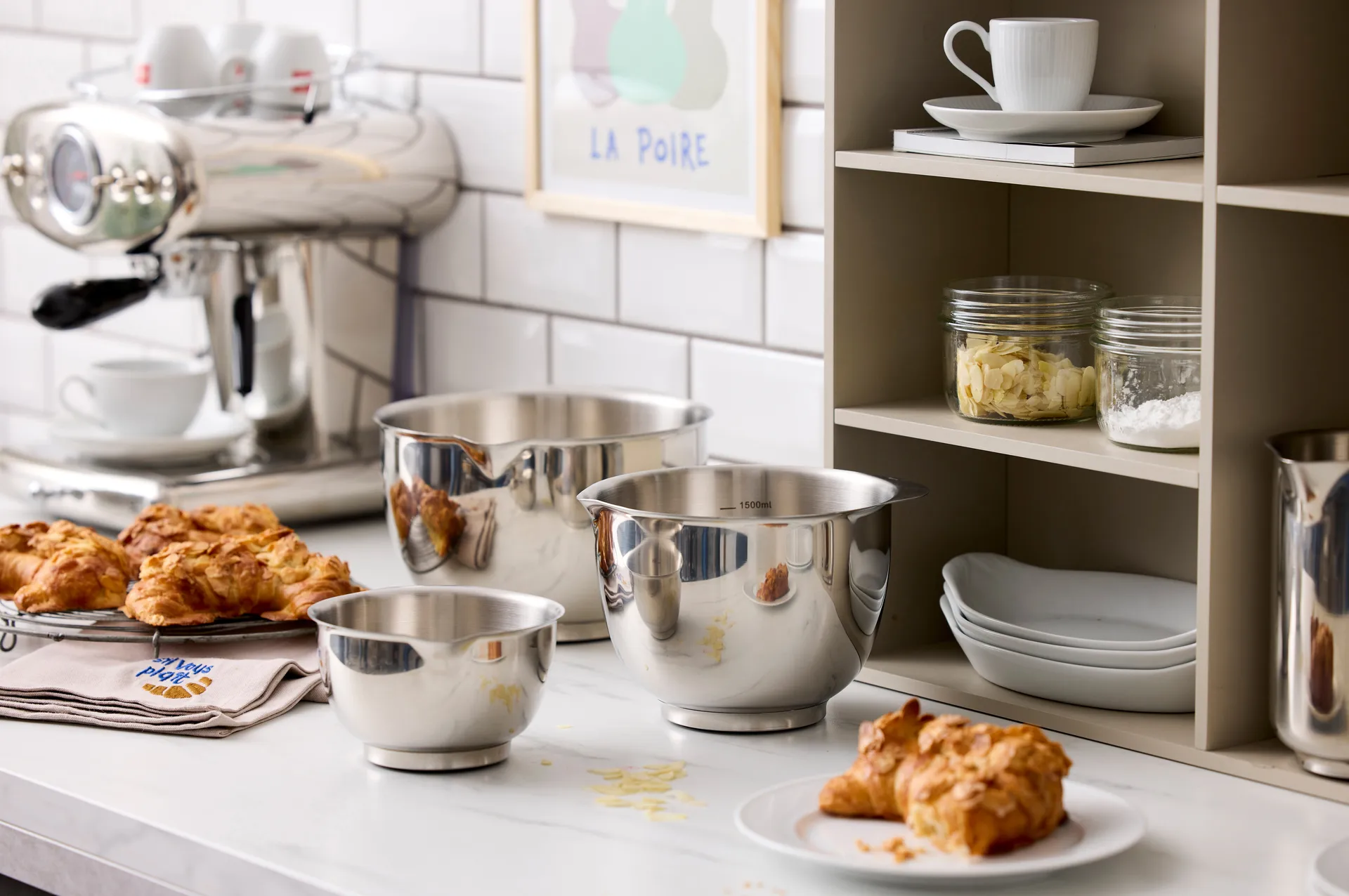 Margrethe bowl set 3 pieces, Stainless steel Rosti