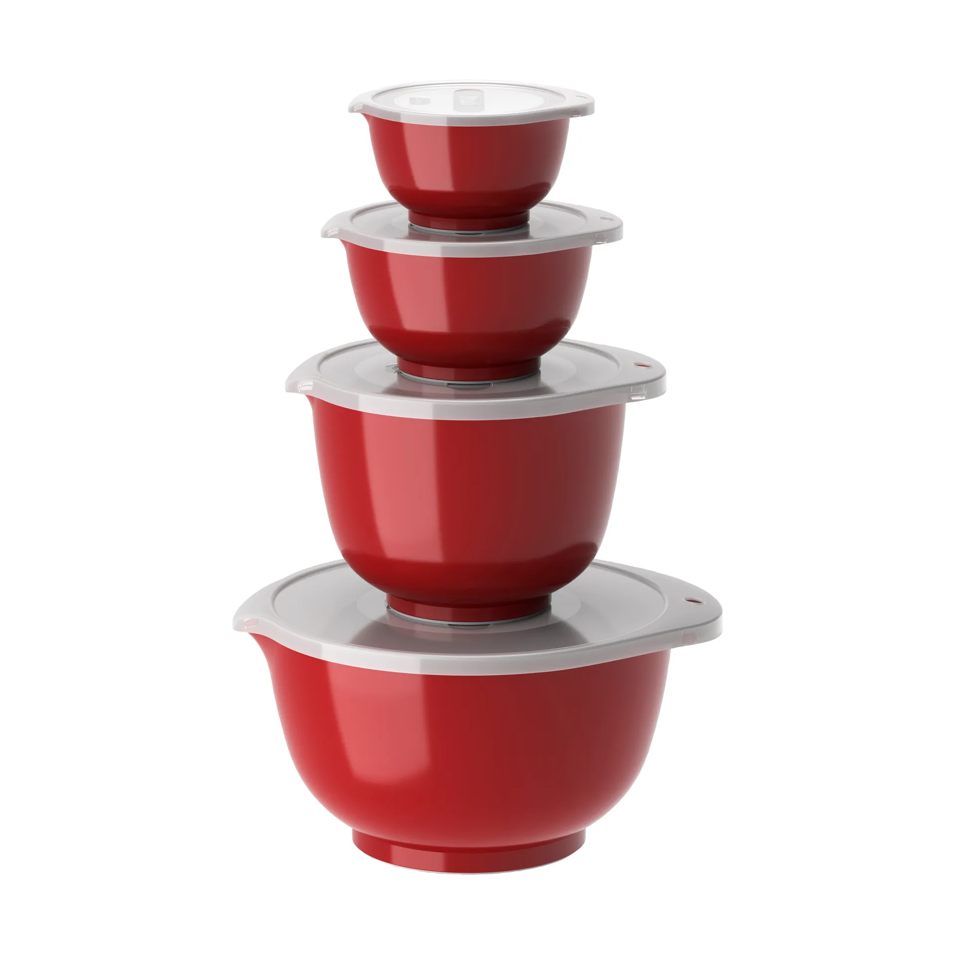 Margrethe bowl set 4-pack, Red Rosti