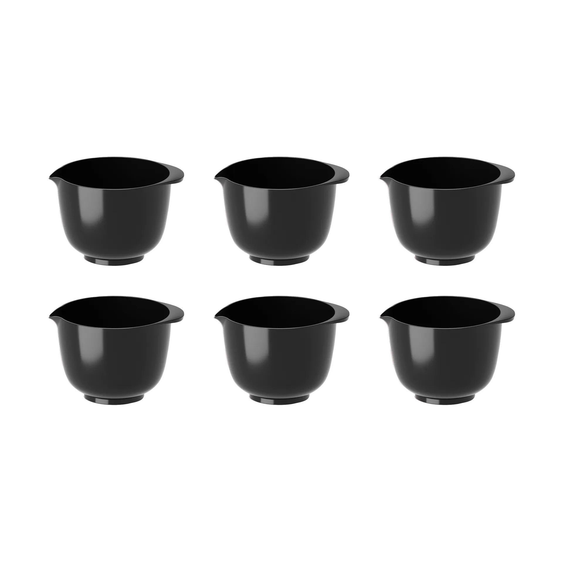 Margrethe mini bowl 25 ml 6-pack, Black Rosti