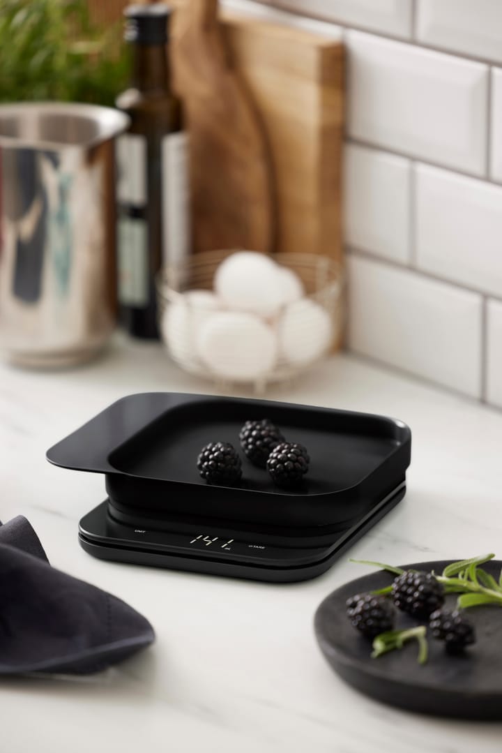 Mensura kitchen scale, Black Rosti