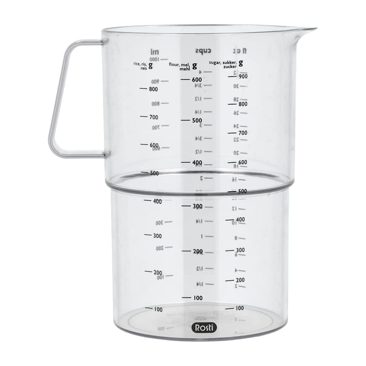 Mensura measuring jug 1 l, Clear Rosti