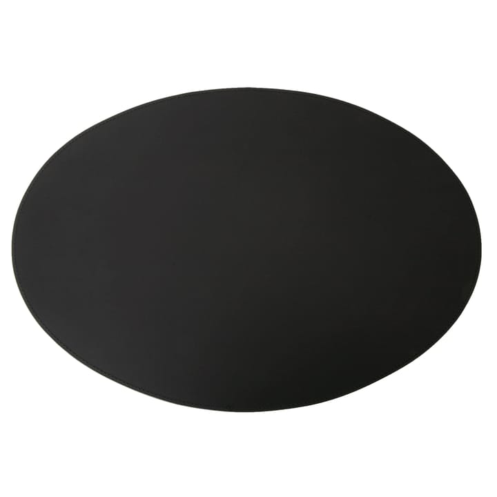 Ørskov placemat leather oval 47x34 cm, Black Ørskov