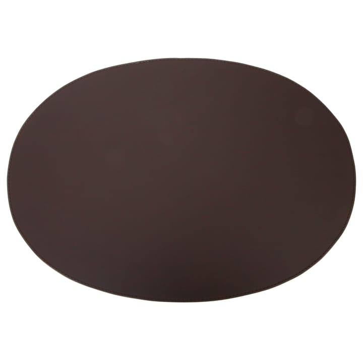 Ørskov placemat leather oval 47x34 cm, Chocolate Ørskov