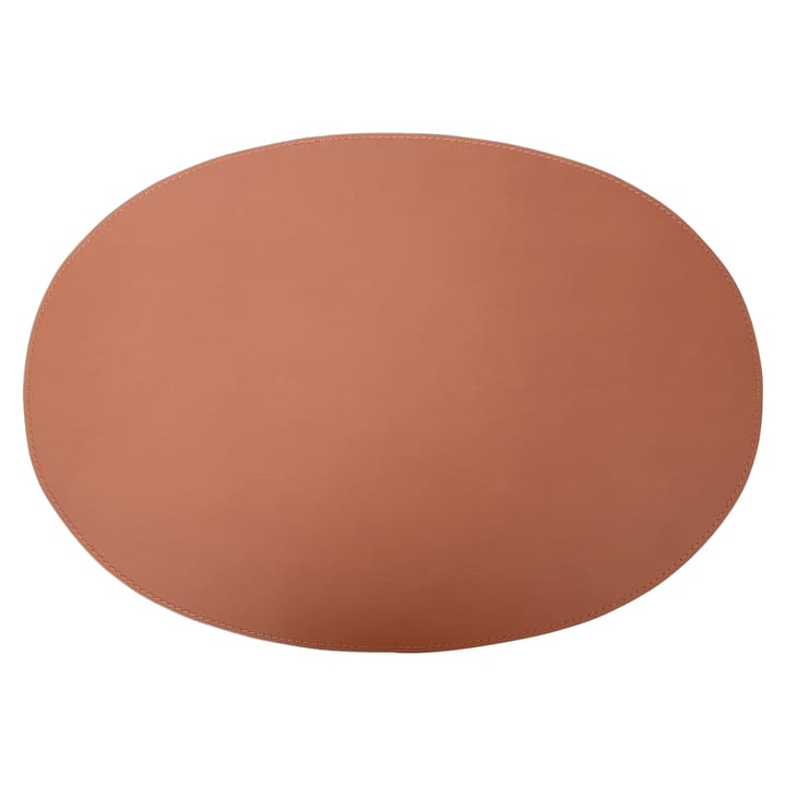 Ørskov placemat leather oval 47x34 cm, Cognac Ørskov