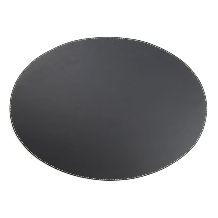 Ørskov placemat leather oval, black Ørskov