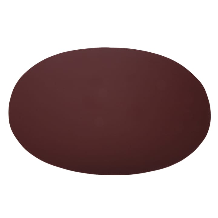 Ørskov placemat leather oval, bordeaux Ørskov