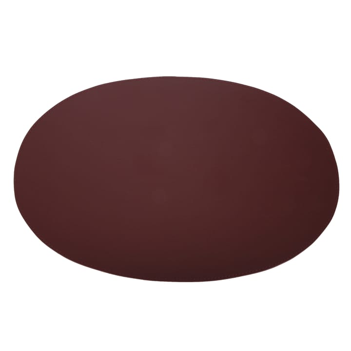 Ørskov placemat leather oval - bordeaux - Ørskov