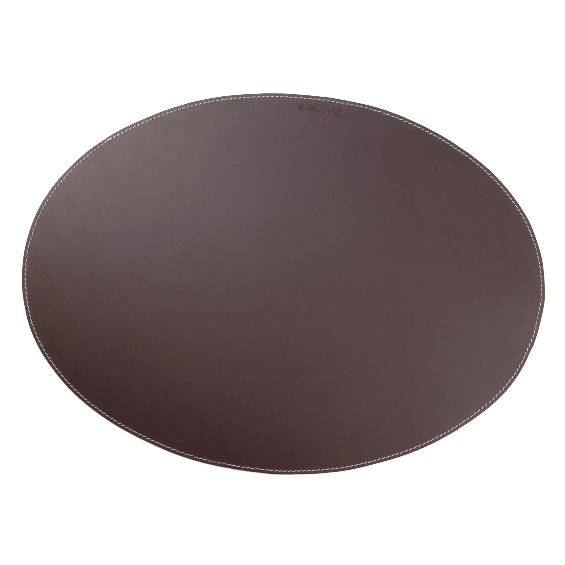 Ørskov placemat leather oval, brown Ørskov
