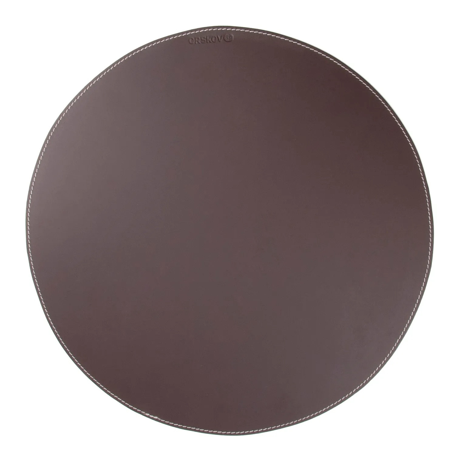 Ørskov placemat leather round, brown Ørskov