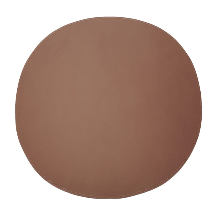 Ørskov placemat leather round, cognac Ørskov