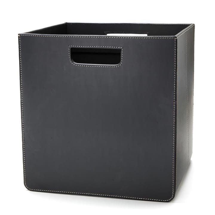 Ørskov storage box, black with white stitches Ørskov