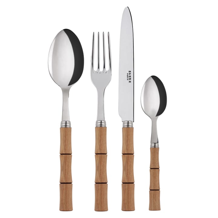 Bambou cutlery 24 pcs, natural wood SABRE Paris