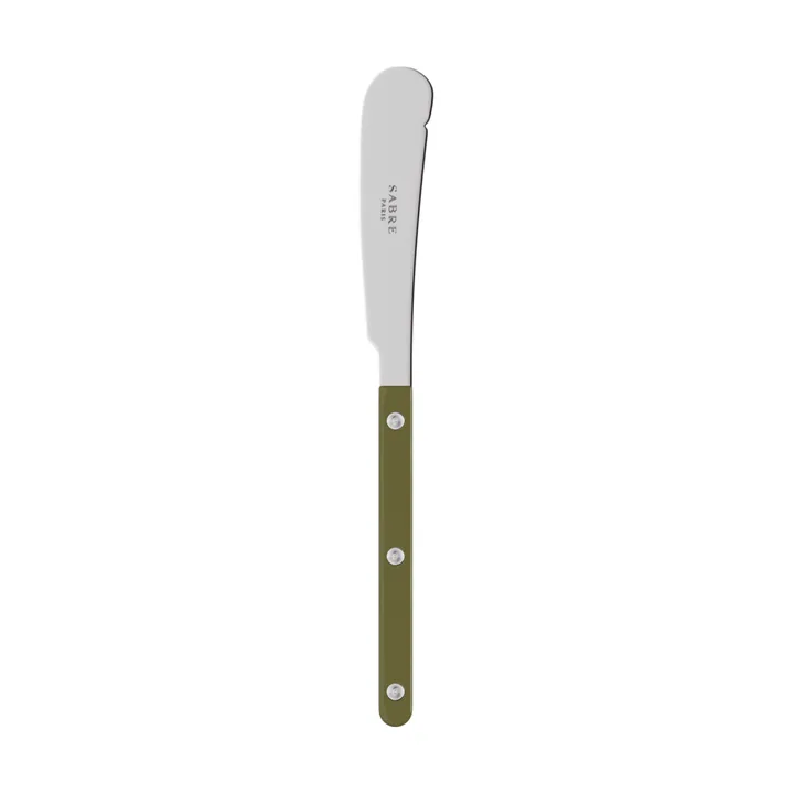 Bistrot solid butter knife 16 cm - Green fern - SABRE Paris